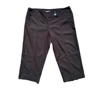 Vintage 00's Y2K Laura Petites Chocolate Brown Capri Pants - Size 14